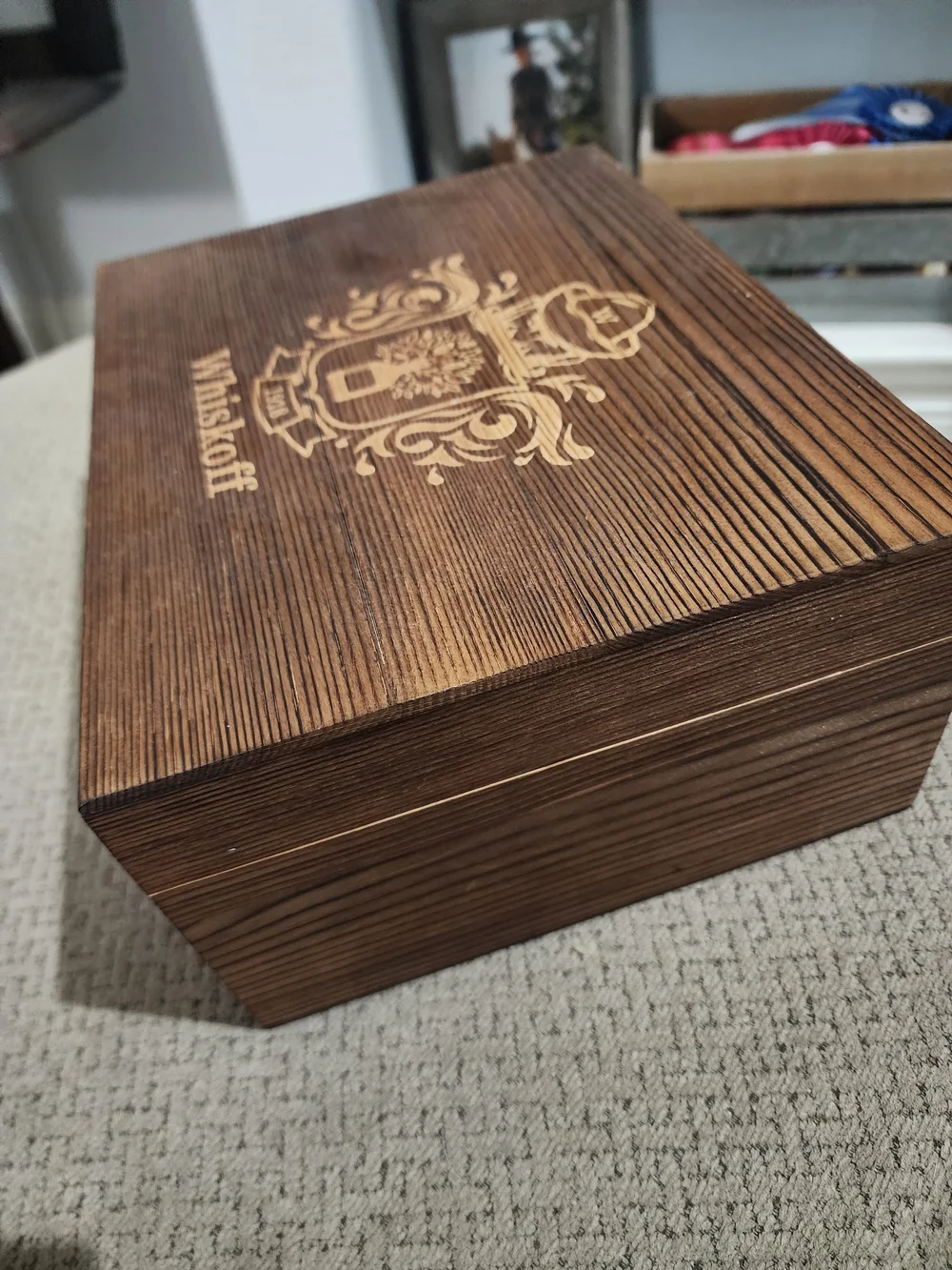 Whiskoff Whiskey Glass Set In Wooden Box - Like New